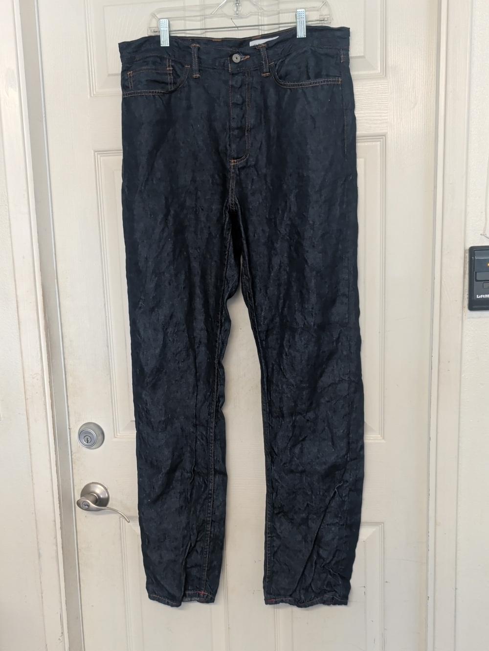 Gustin Men's Vintage Straight Fit Denim Jeans Size 37 Inseam 32"